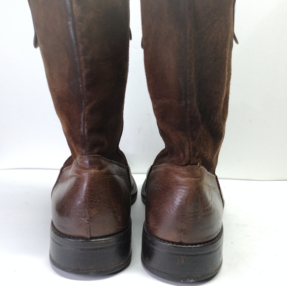 To Boot New York Adam Derrick l Brown Suede Brown Italian Leather l Size 7.5 - Picture 10 of 10